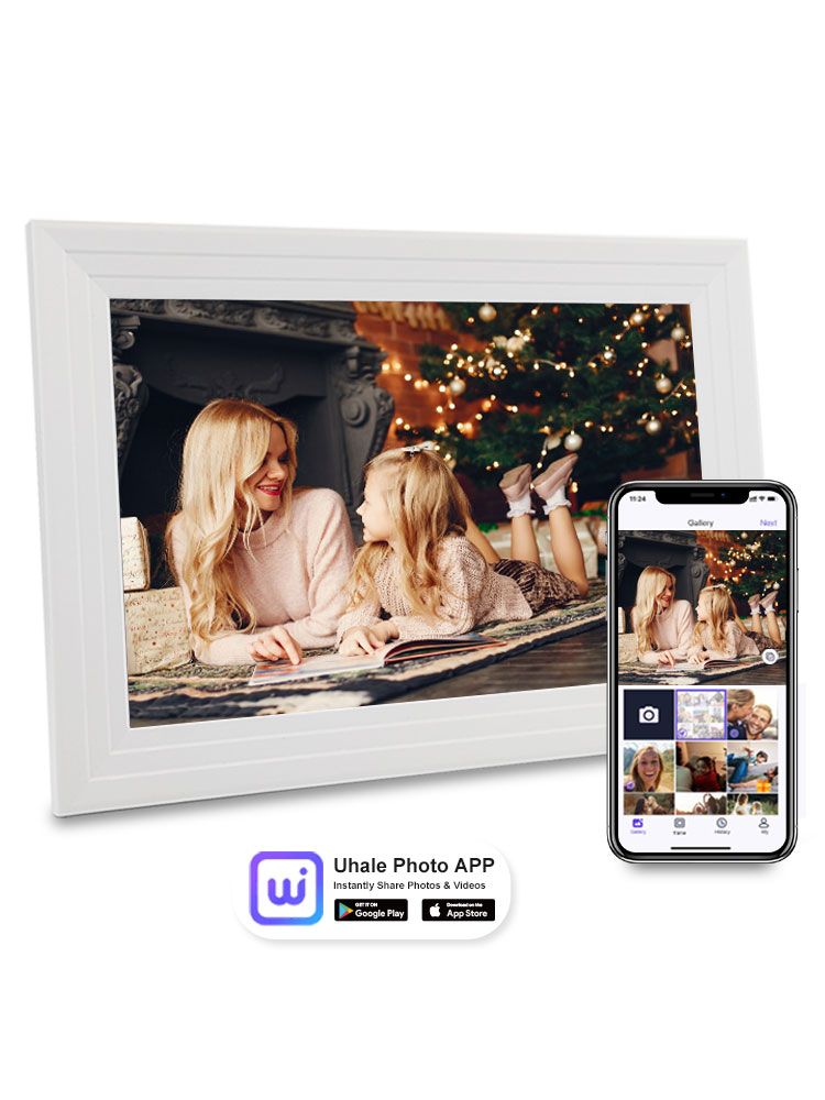 Digital Photo Frame Wifi - 10.1 インチ WiFi デジタル フォト フレーム