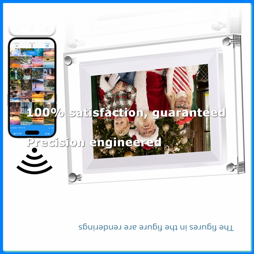 Digital Photo Frame Wifi - 新しい 7 インチ透明アクリルデジタルフォトフレームビデオ画像音楽プレーヤー電子フォトフレーム WIFI 8G-A25R