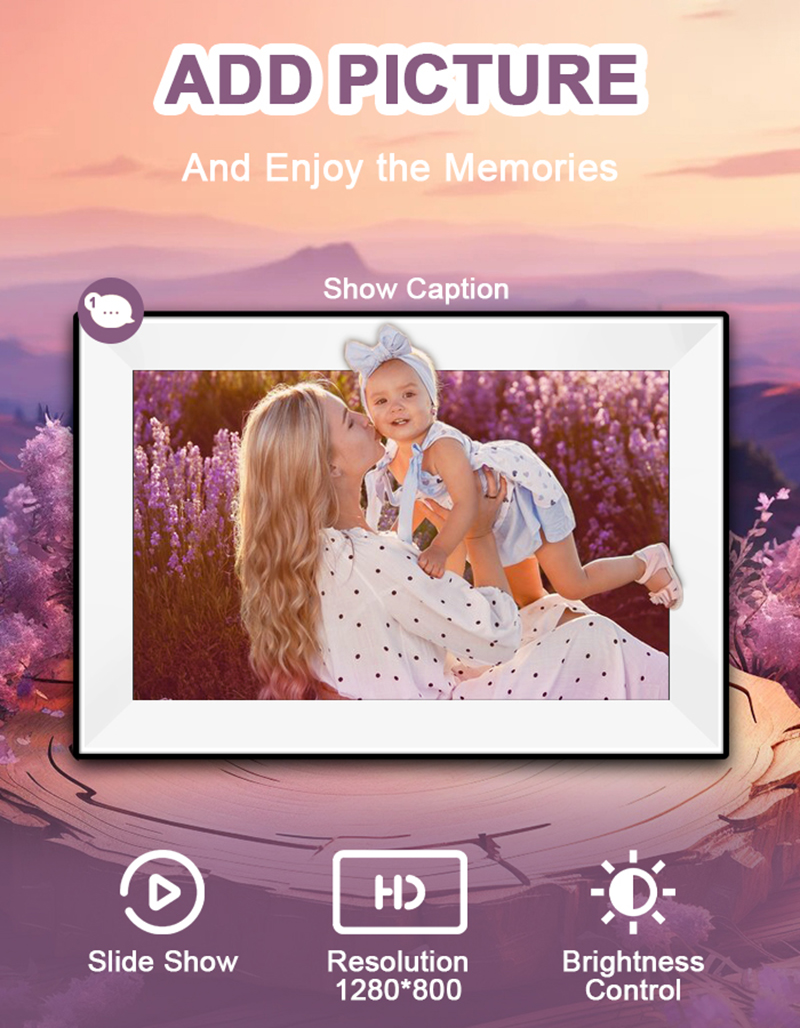 ウハレデジタルフォトフレーム 10.1インチ 32GB スマ - Digital Photo Frame Wifi のレビューと価格