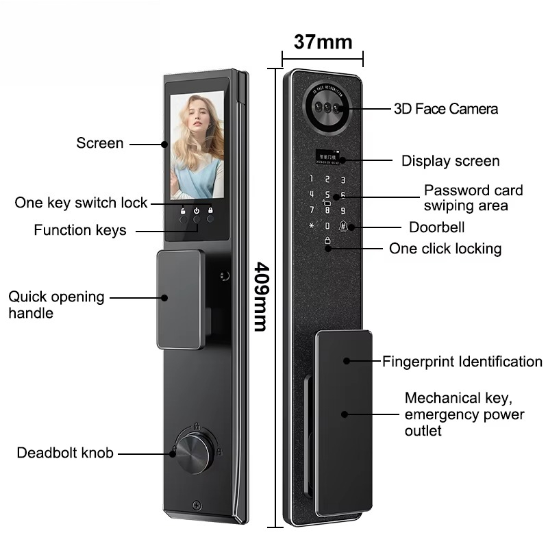 Tuya WiFi スマートドアロック、家庭用生体認証指紋ロ - Electronics & Gadgets Starting With T のレビューと価格