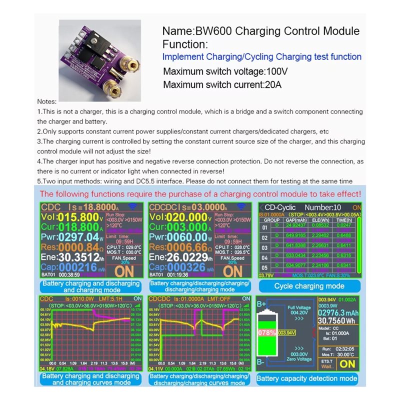 ELECT-BW600 電子負荷計充電制御モジュールアダプタ - Election Electronics & Gadgets Store Woocommerce Theme のレビューと価格